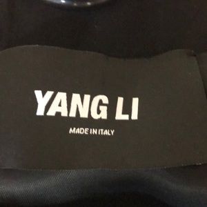 Designer Black Blazer by Yang Li made in Italy